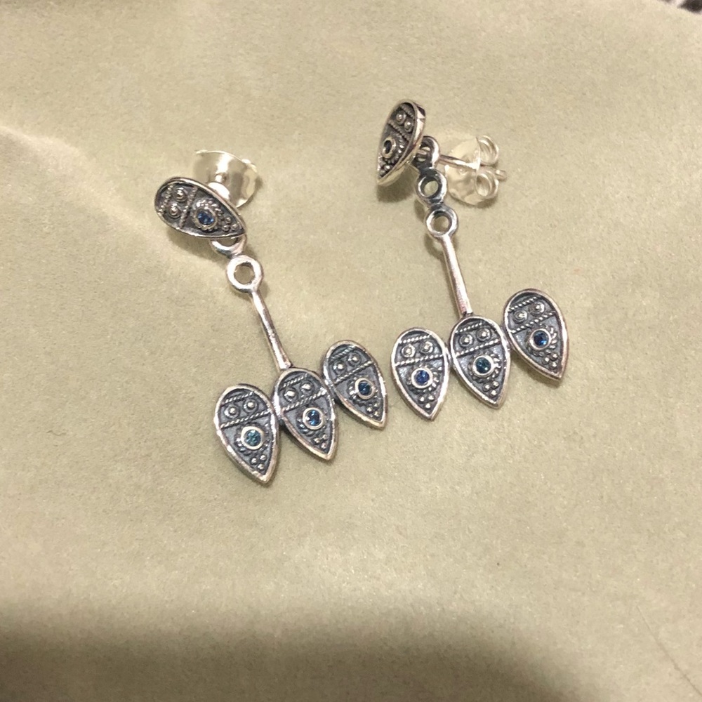 Silver earrings